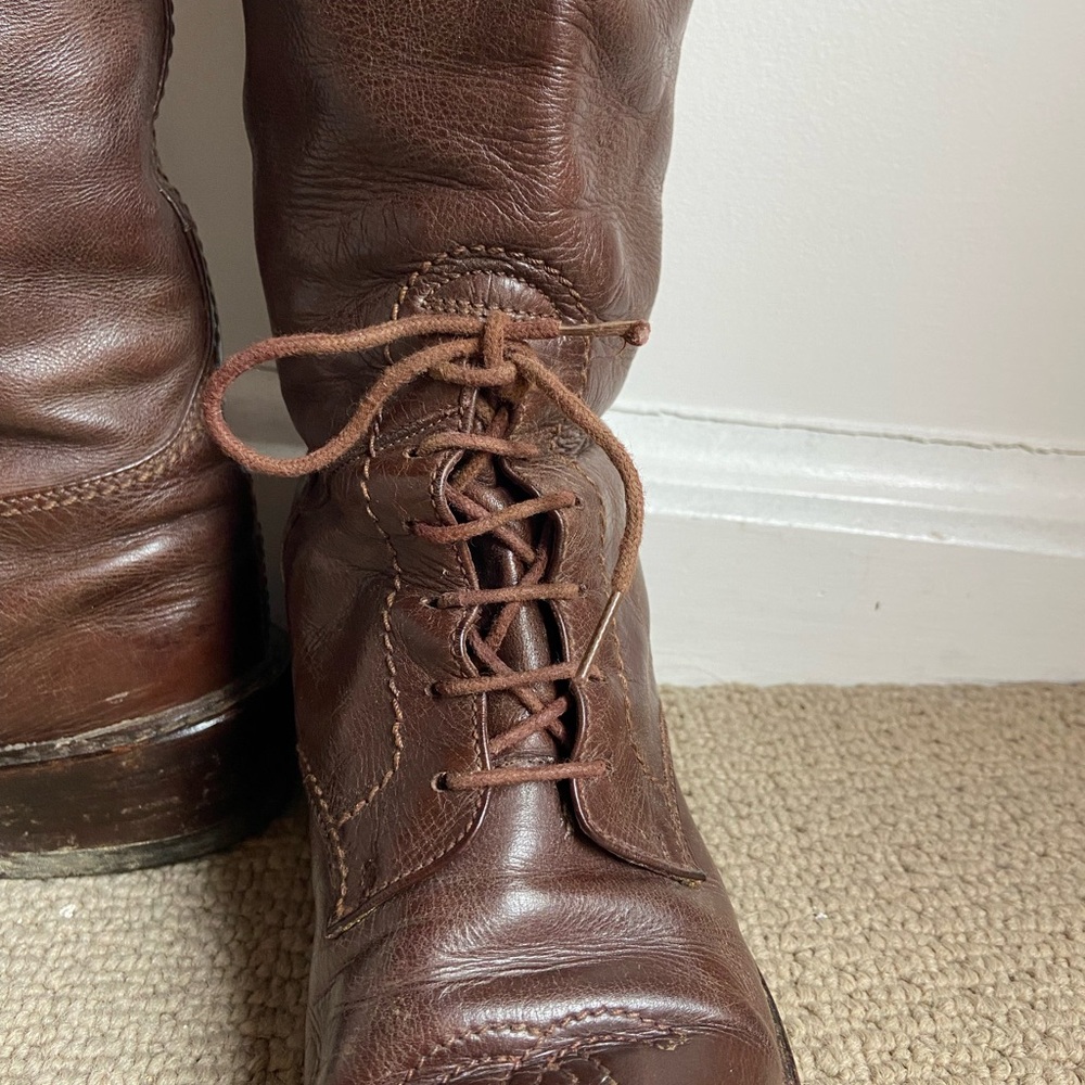 Chanel Leather Knee High Riding Boots - Picture 5 of 16